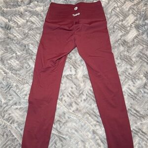 OQQ Women’s Burgundy Leggings